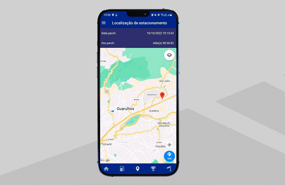 LOCALIZAÇÃO DE ESTACIONAMENTO