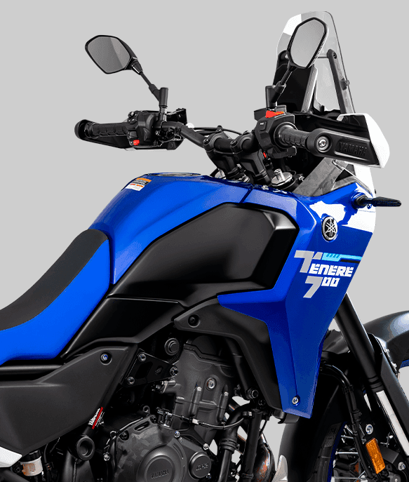 Vista lateral do tanque